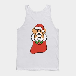 Christmas Beagle Stocking Tank Top